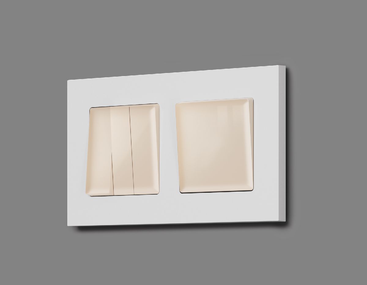 лицевая панель для выключателя трехклавишного ambrella volt alfa ap3050