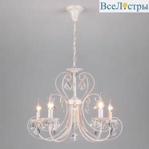 3305/5 белый с золотом/прозрачный хрусталь Strotskis