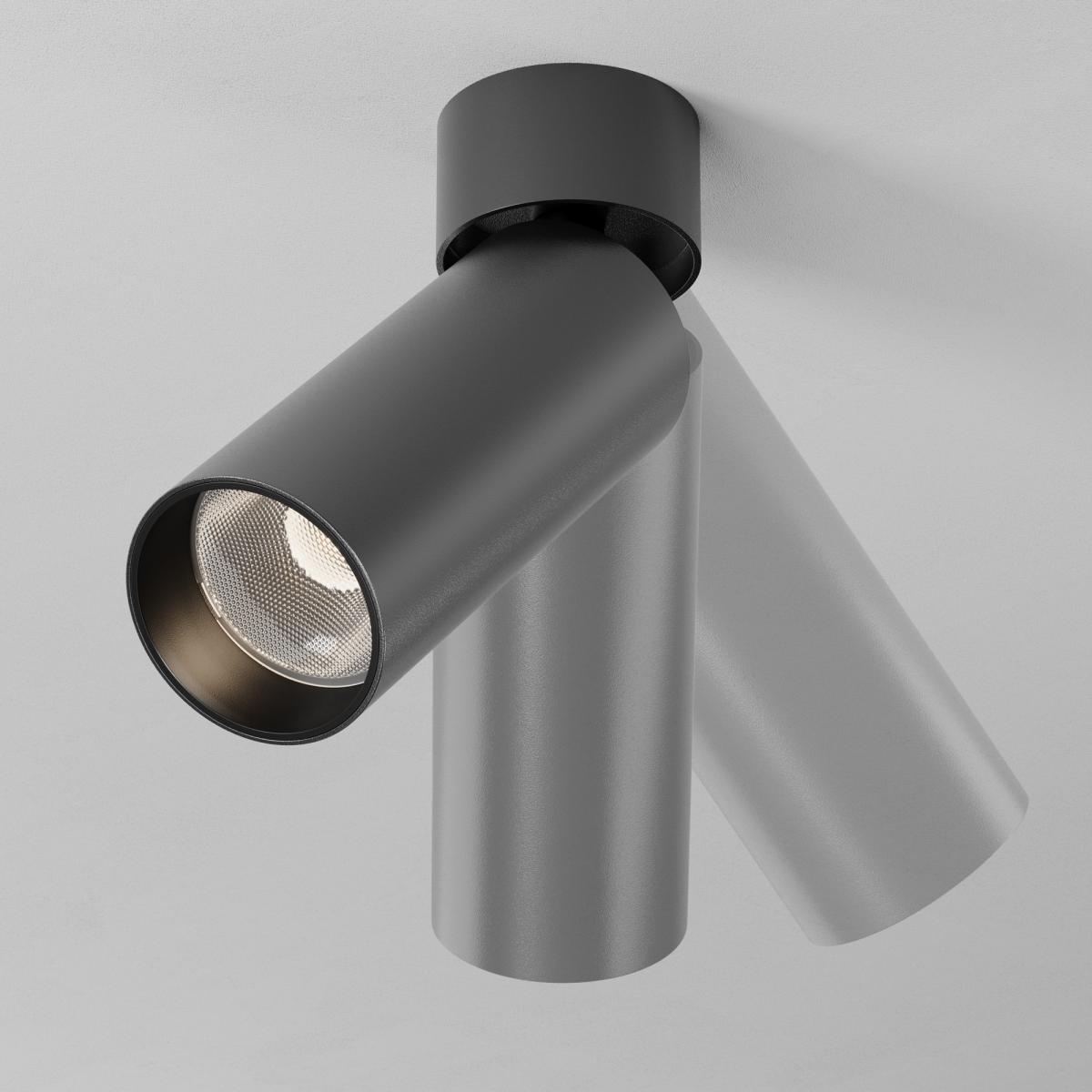 спот maytoni technical focus led c055cl-l12w3k-ss-b
