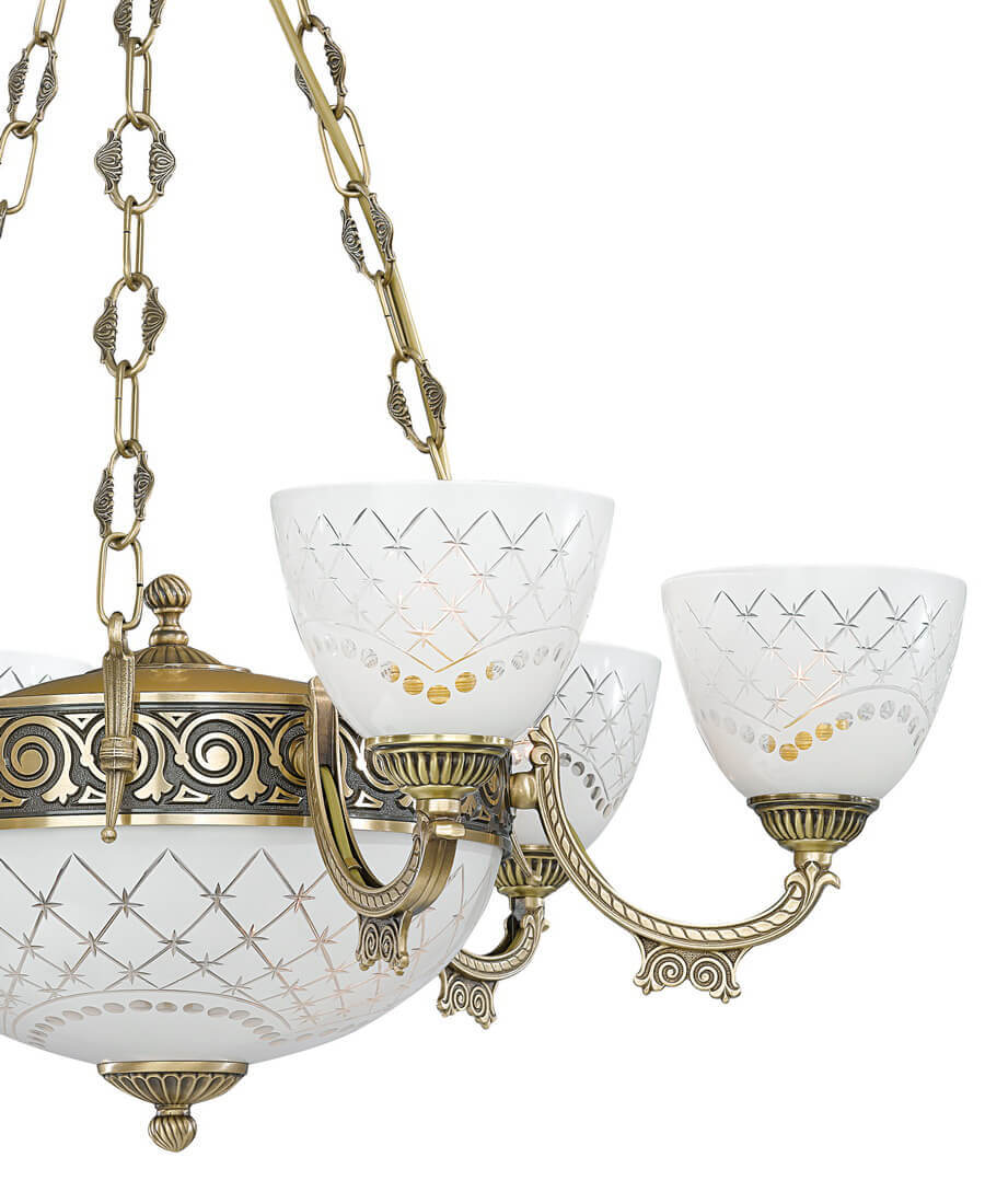 подвесная люстра reccagni angelo l 7052/6+2