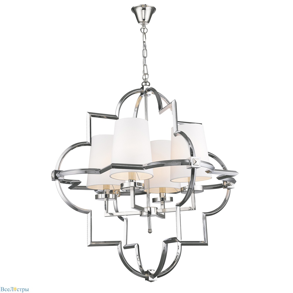подвесная люстра delight collection mandeville km0728p-4l nickel