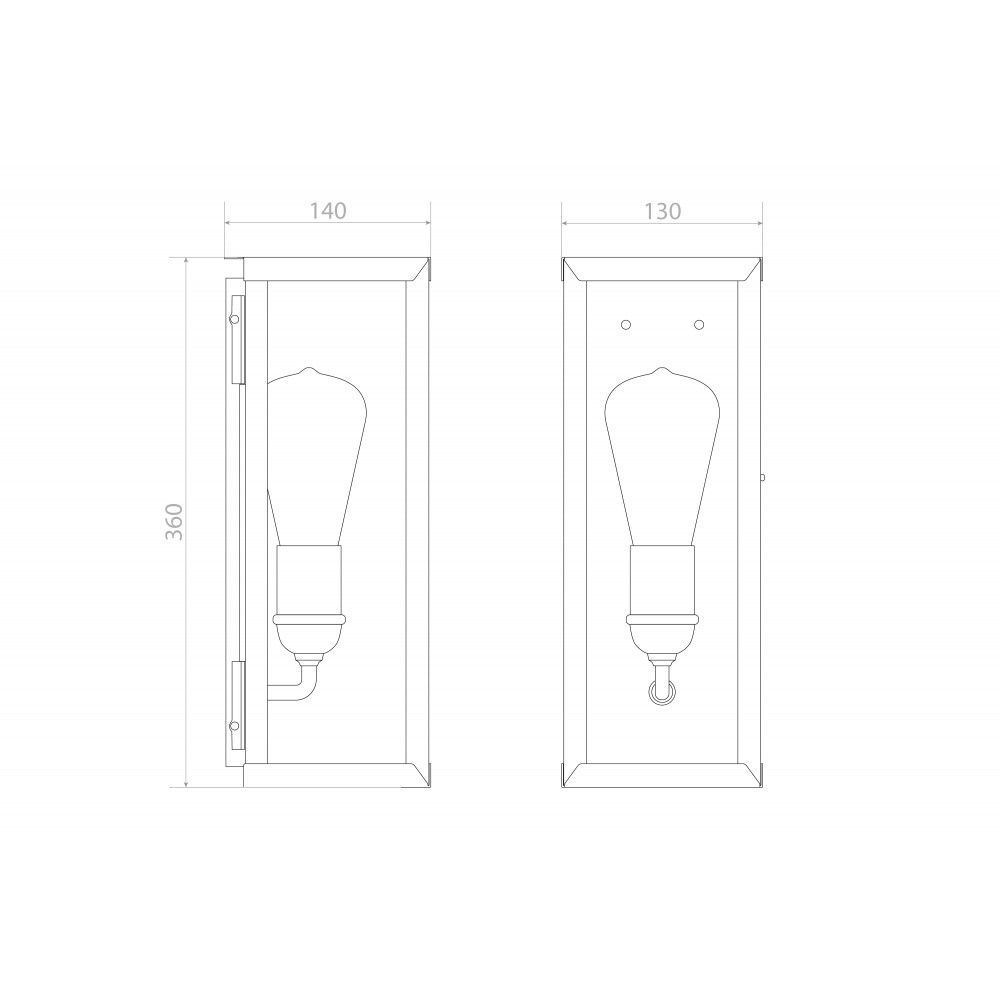 уличный настенный светильник covali wl-38004