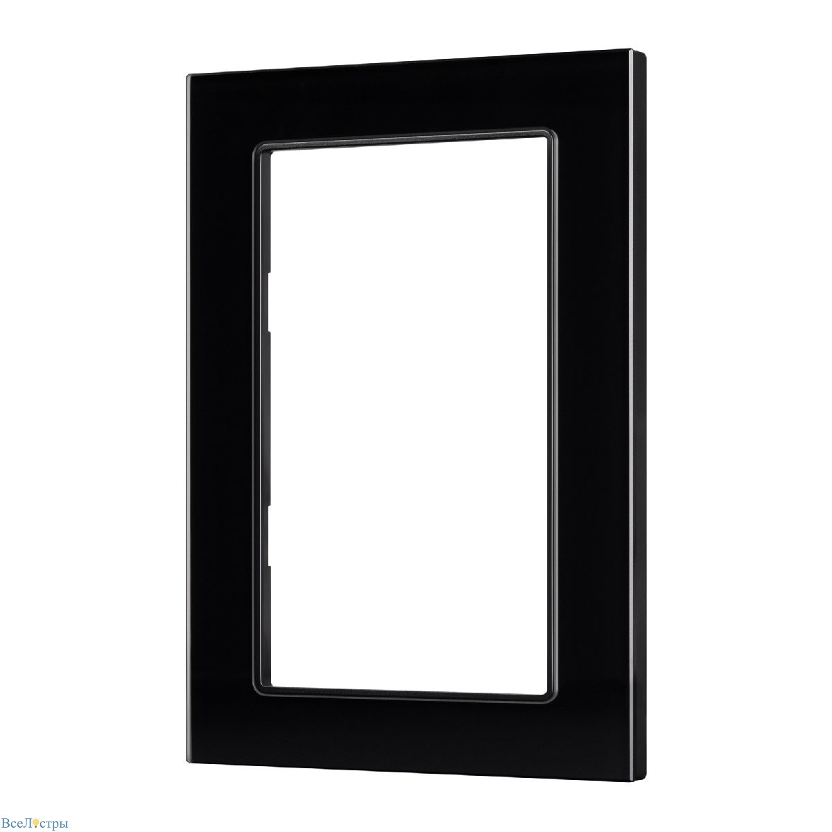 рамка одноместная arlight frm-glare-gs-d-bk 043791