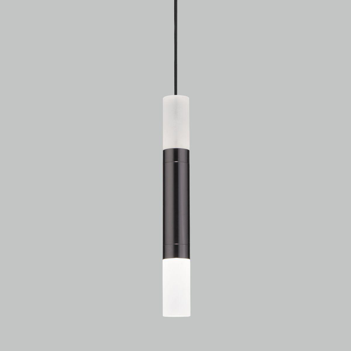 подвесной светодиодный светильник eurosvet axel 50210/1 led черный жемчуг