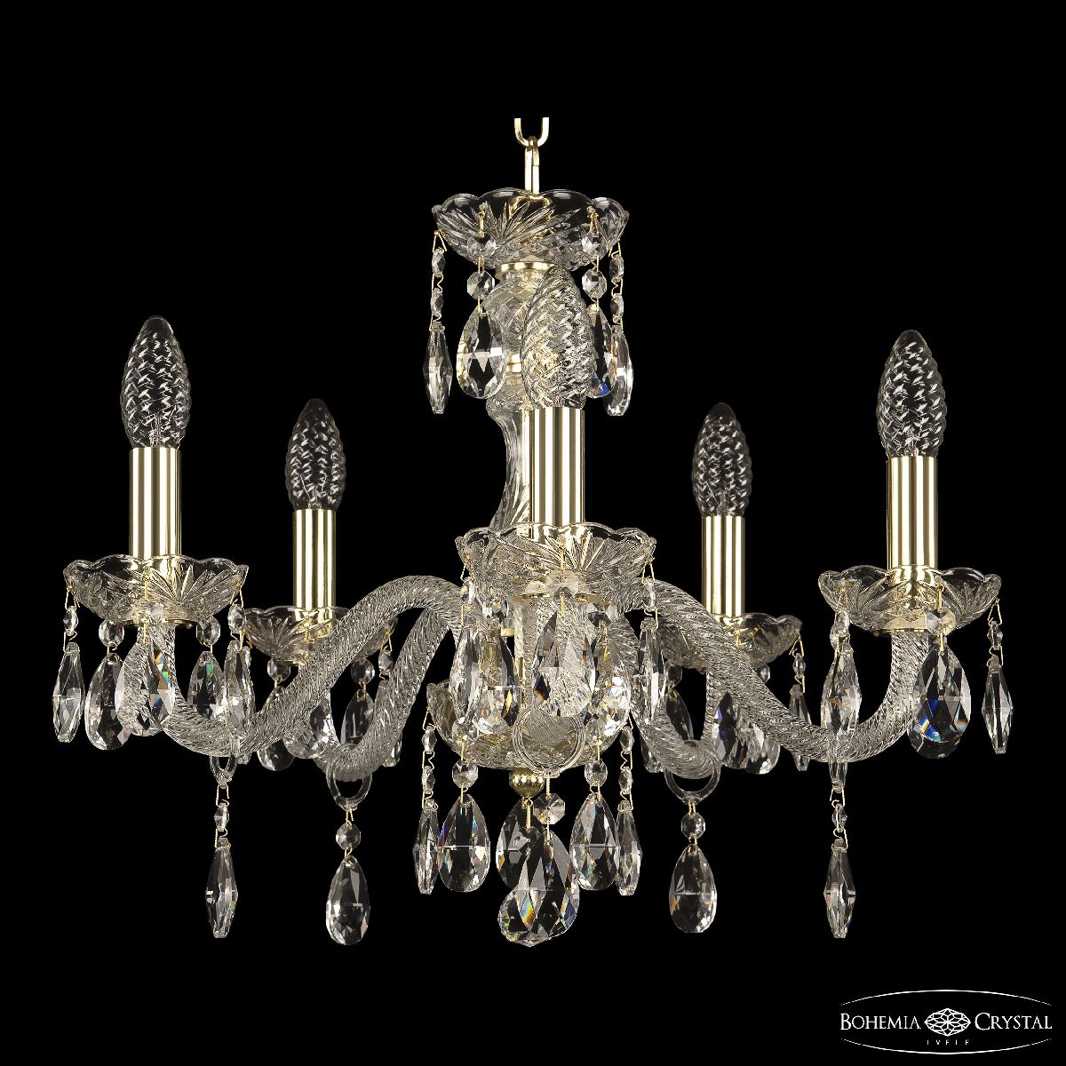 подвесная люстра bohemia ivele crystal 117/5/165 g