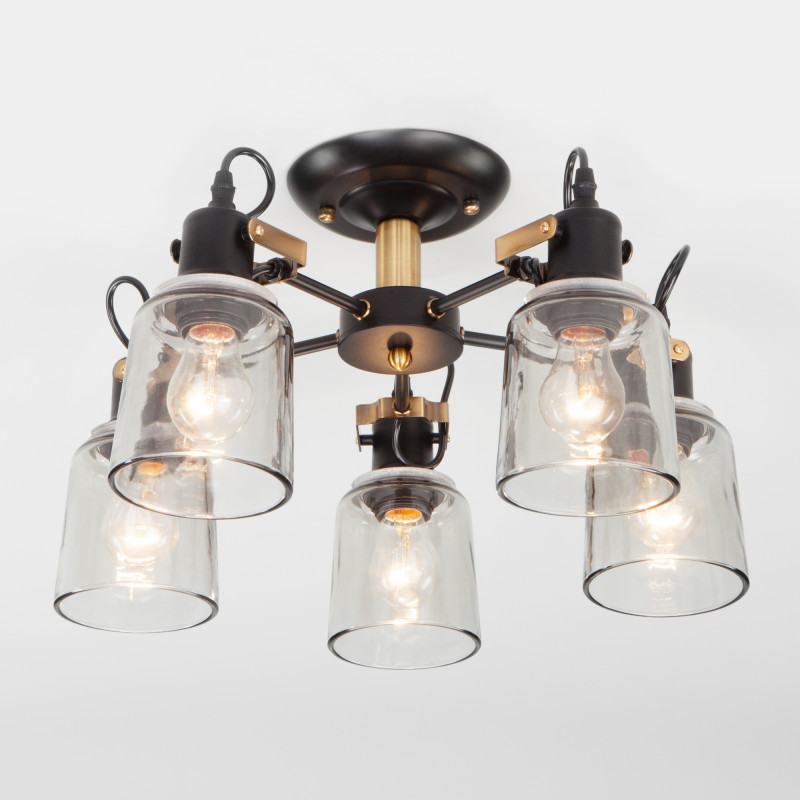 люстра на штанге eurosvet 70111/5 черный