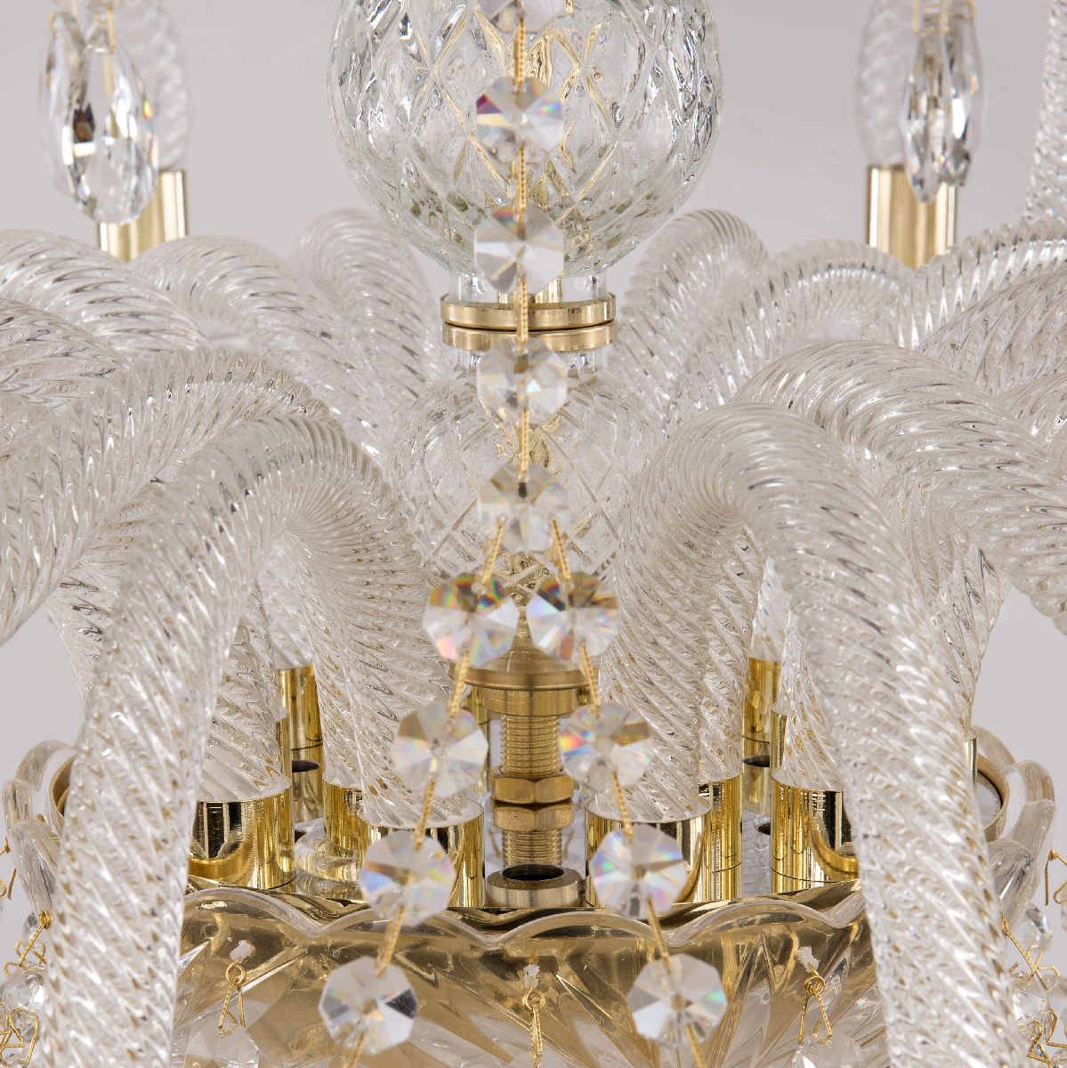 подвесная люстра bohemia ivele crystal 101/12+6/360 g