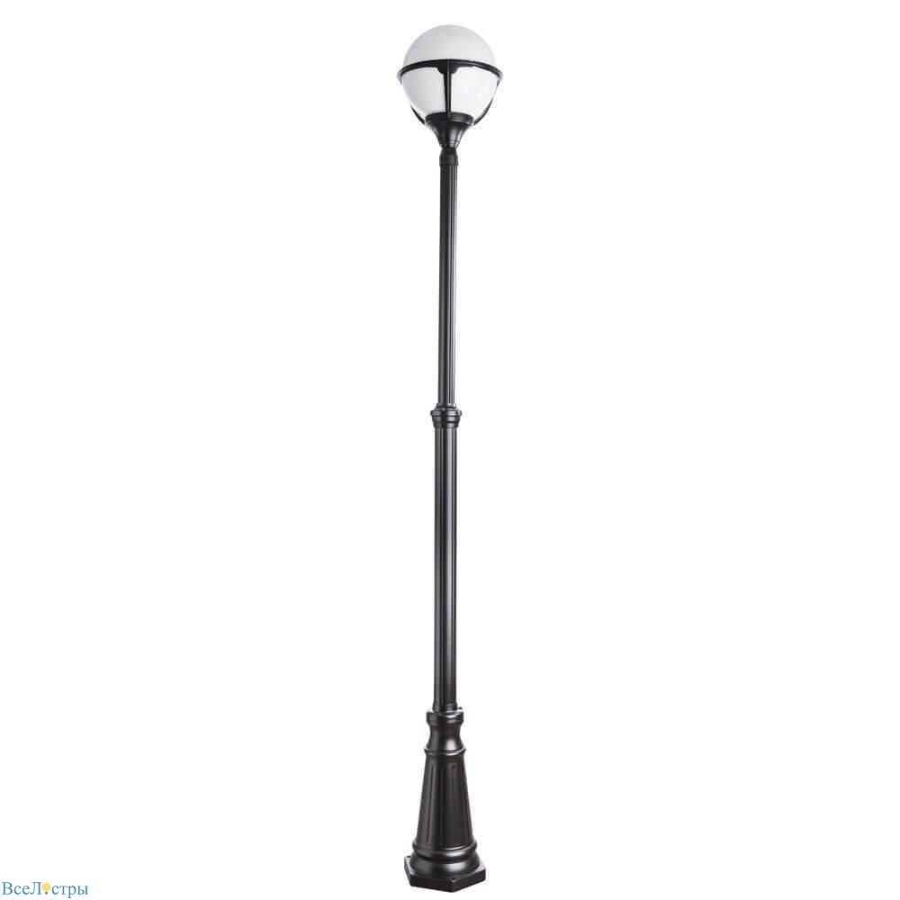 садово-парковый светильник arte lamp monaco a1497pa-1bk