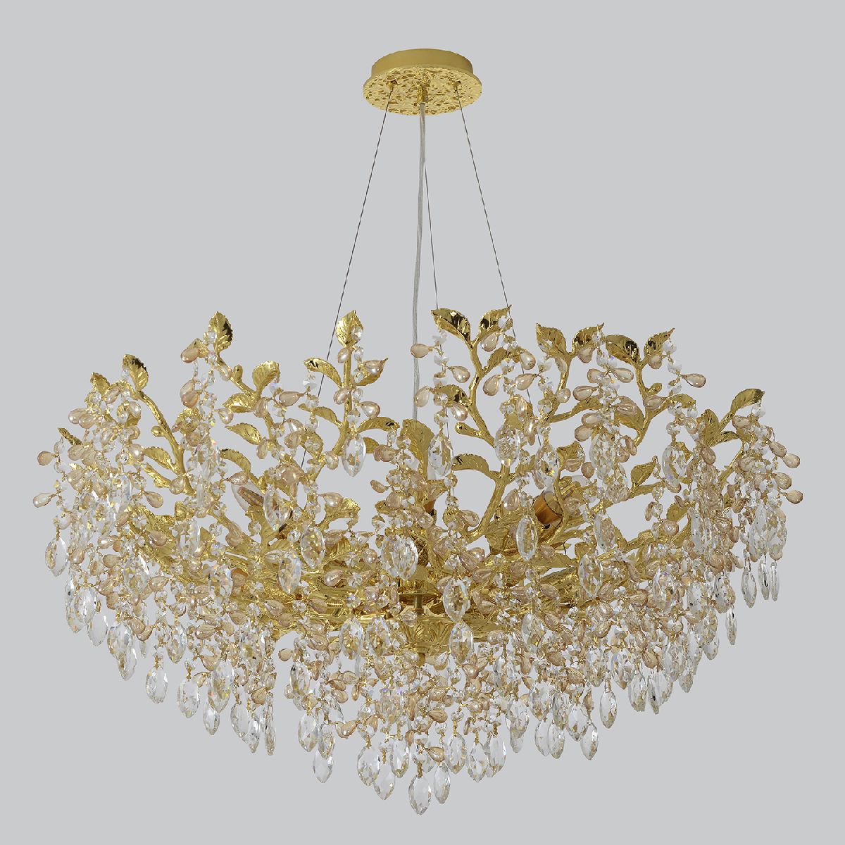 подвесная люстра crystal lux eden sp10 gold