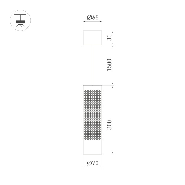 подвесной светильник arlight sp-spicy-hang-r70-13w day4000 033681