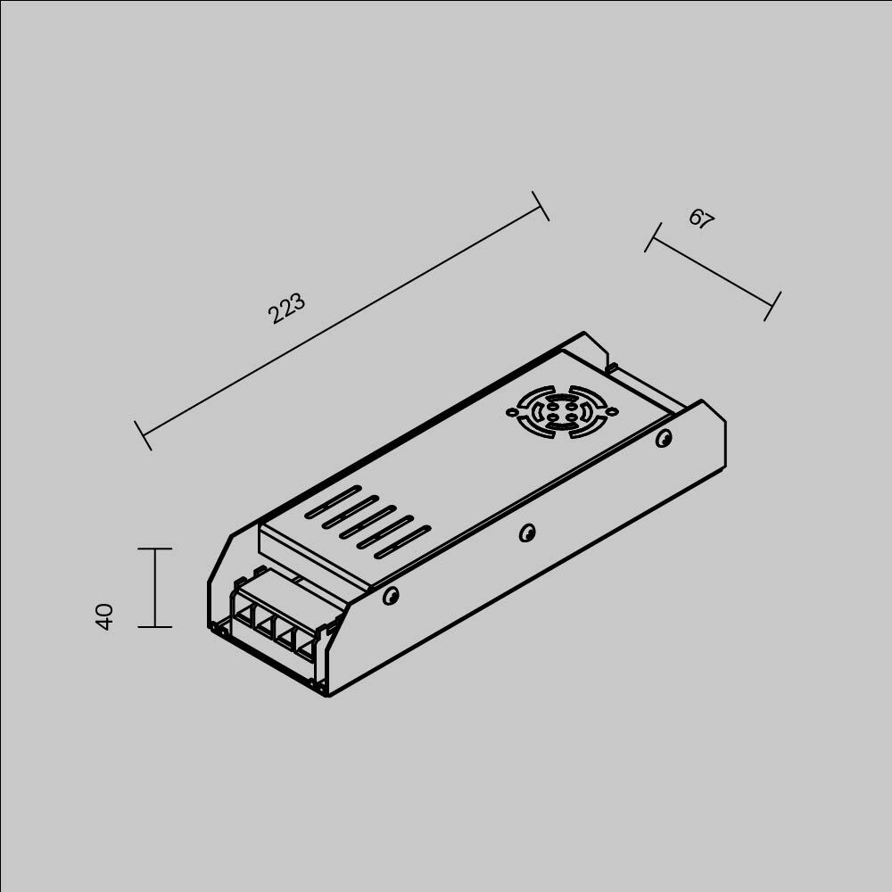 блок питания maytoni psl001 300вт dc24в ip20 811004