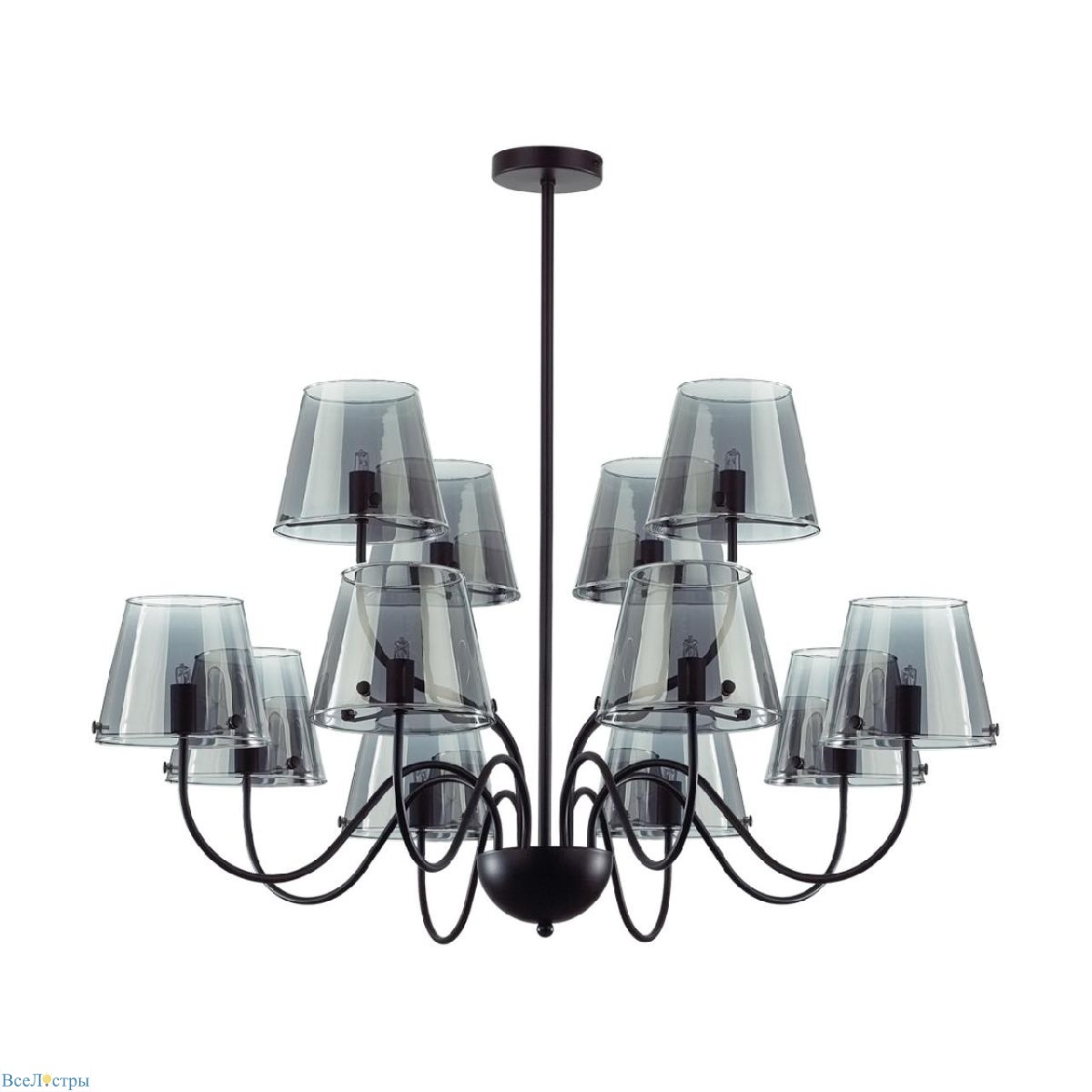 люстра на штанге lumion smoky 6570/12c