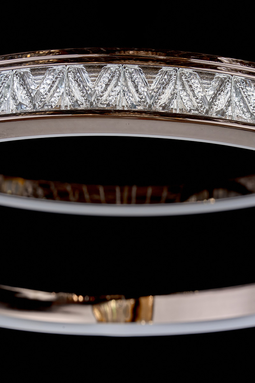 подвесная люстра aida le7707/800-2k black chrome