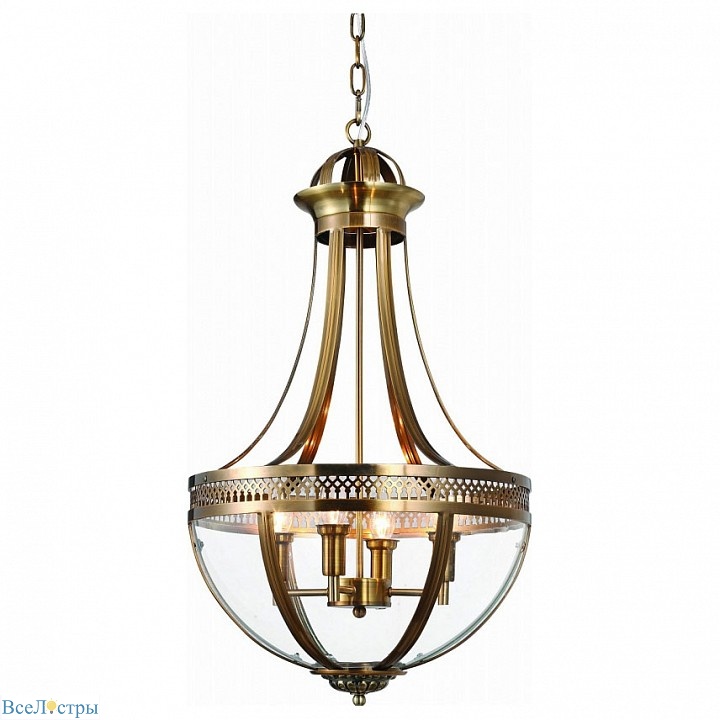 подвесной светильник delight collection capitol km0287p-6 antique brass