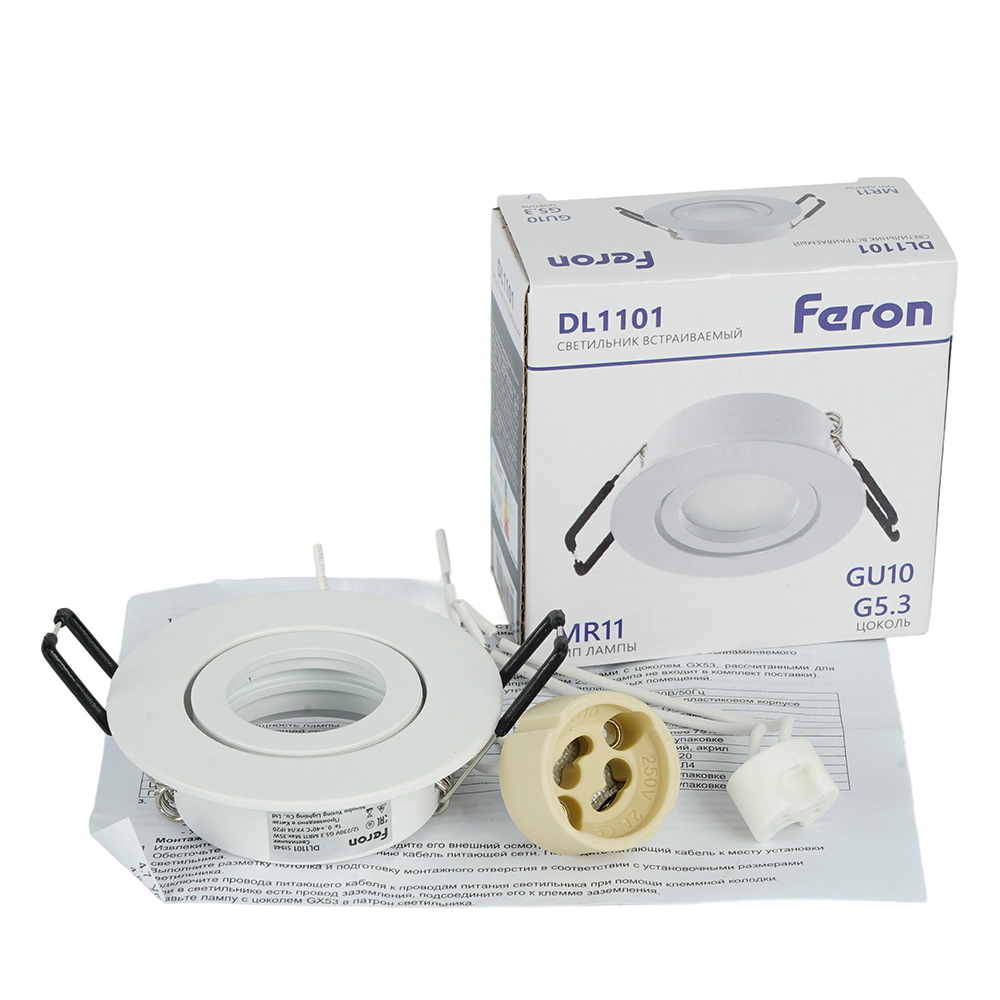 встраиваемый светильник feron dl1101 51948
