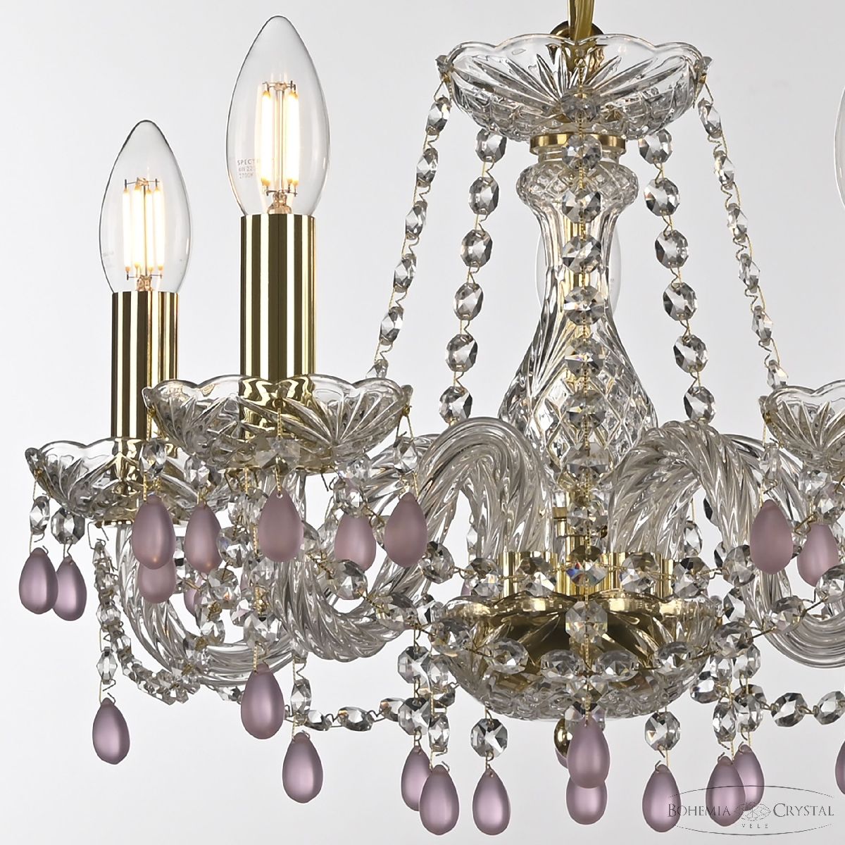 подвесная люстра bohemia ivele crystal 112/5/141 g v7010