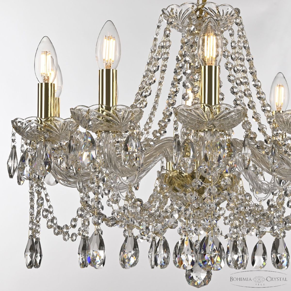 подвесная люстра bohemia ivele crystal 107/10/200 g