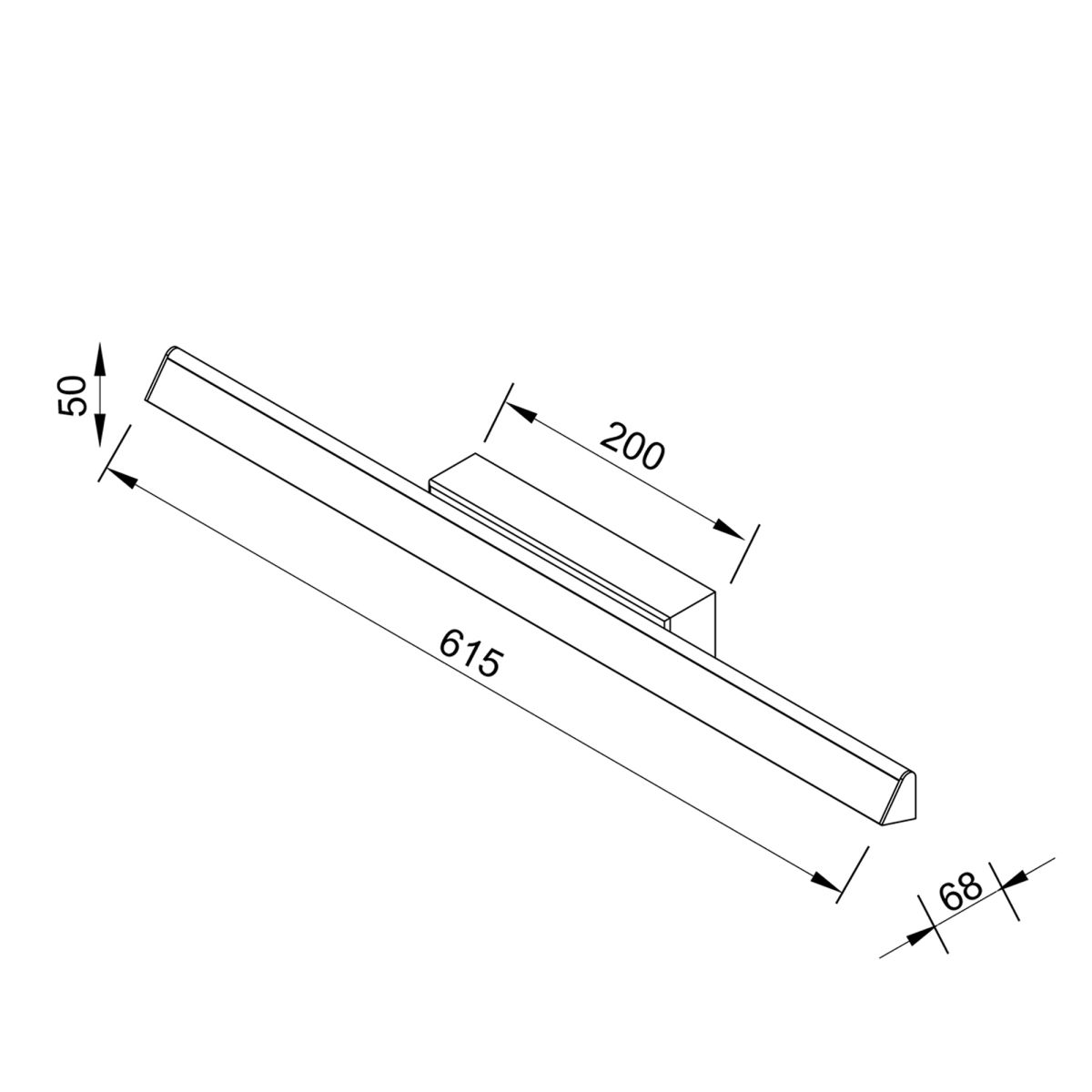 настенный светильник mantra lineal 8964