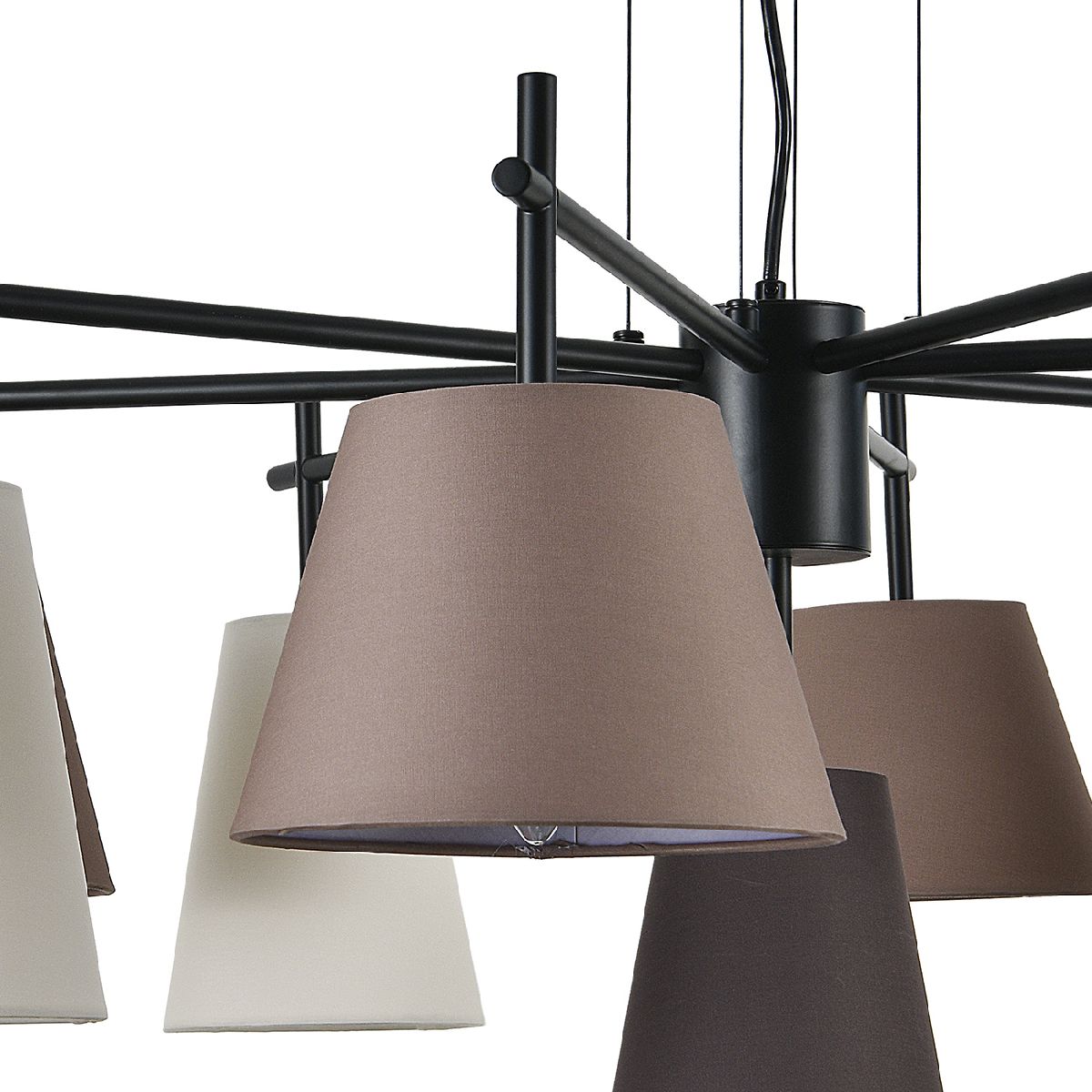 подвесная люстра indigo abbinare 13032/9p black v000535