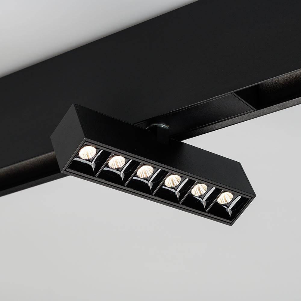 трековый светодиодный светильник для магнитного шинопровода arlight mag-laser-fold-45-s160-6w day4000 026971