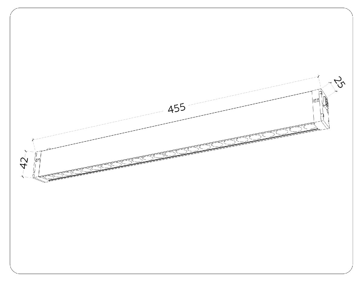 трековый магнитный светильник ambrella light magnetic 220v gl1314