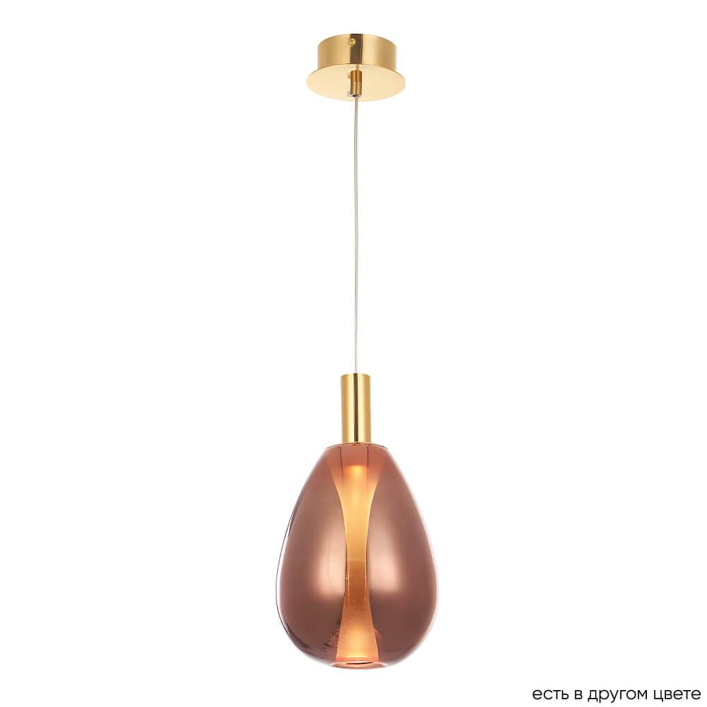 подвесной светодиодный светильник crystal lux gaudi sp4w led copper