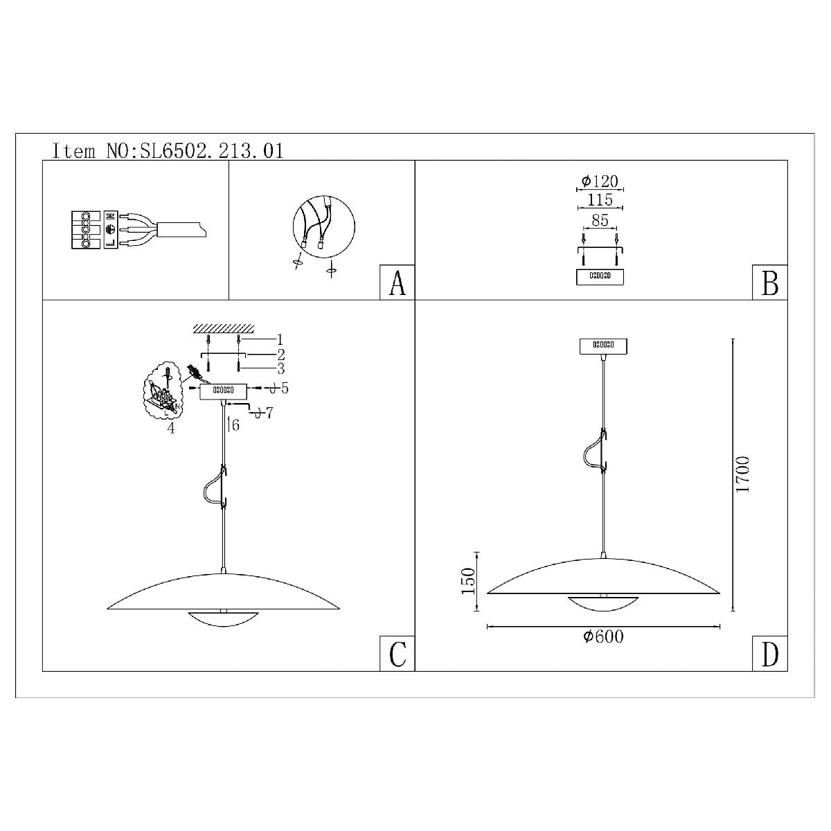 подвесной светильник st luce armonico sl6502.213.01
