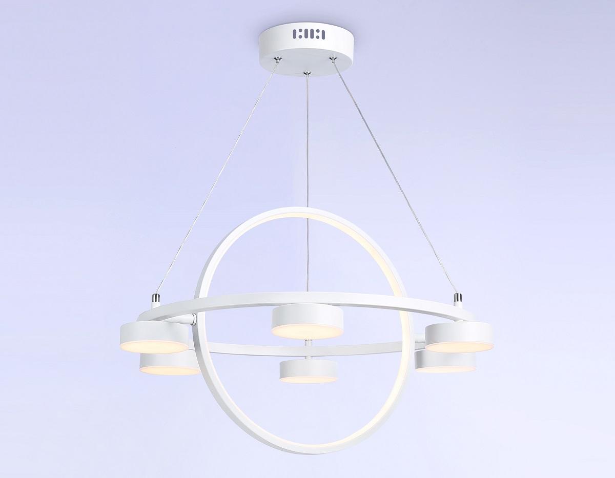 подвесная светодиодная люстра ambrella light comfort linetech fl51772