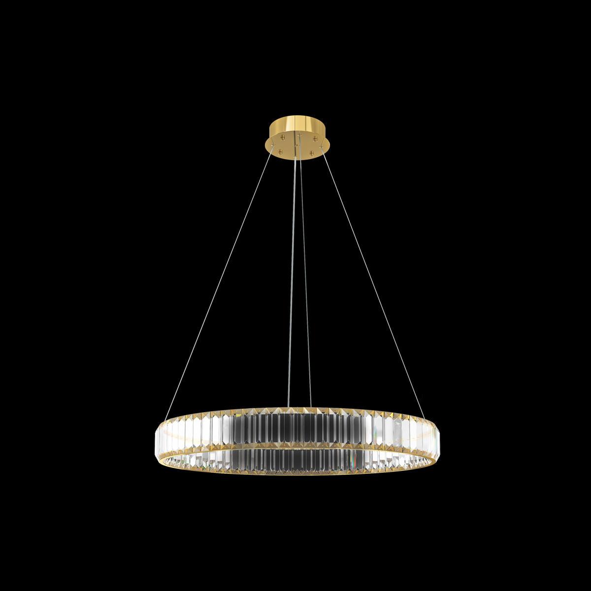 подвесной светодиодный светильник loft it crystal ring 10135/600 gold