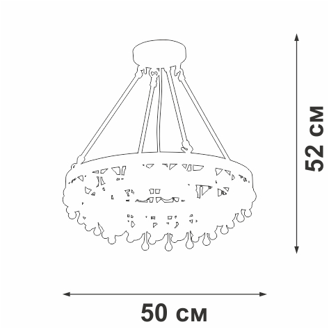 подвесная люстра vitaluce v5352-8/4s