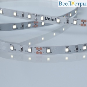 ULS-M11-2835-60LED/m-8mm-IP20-DC12V-4,8W/m-4M-6500K PROFI катушка в герметичной упаковке