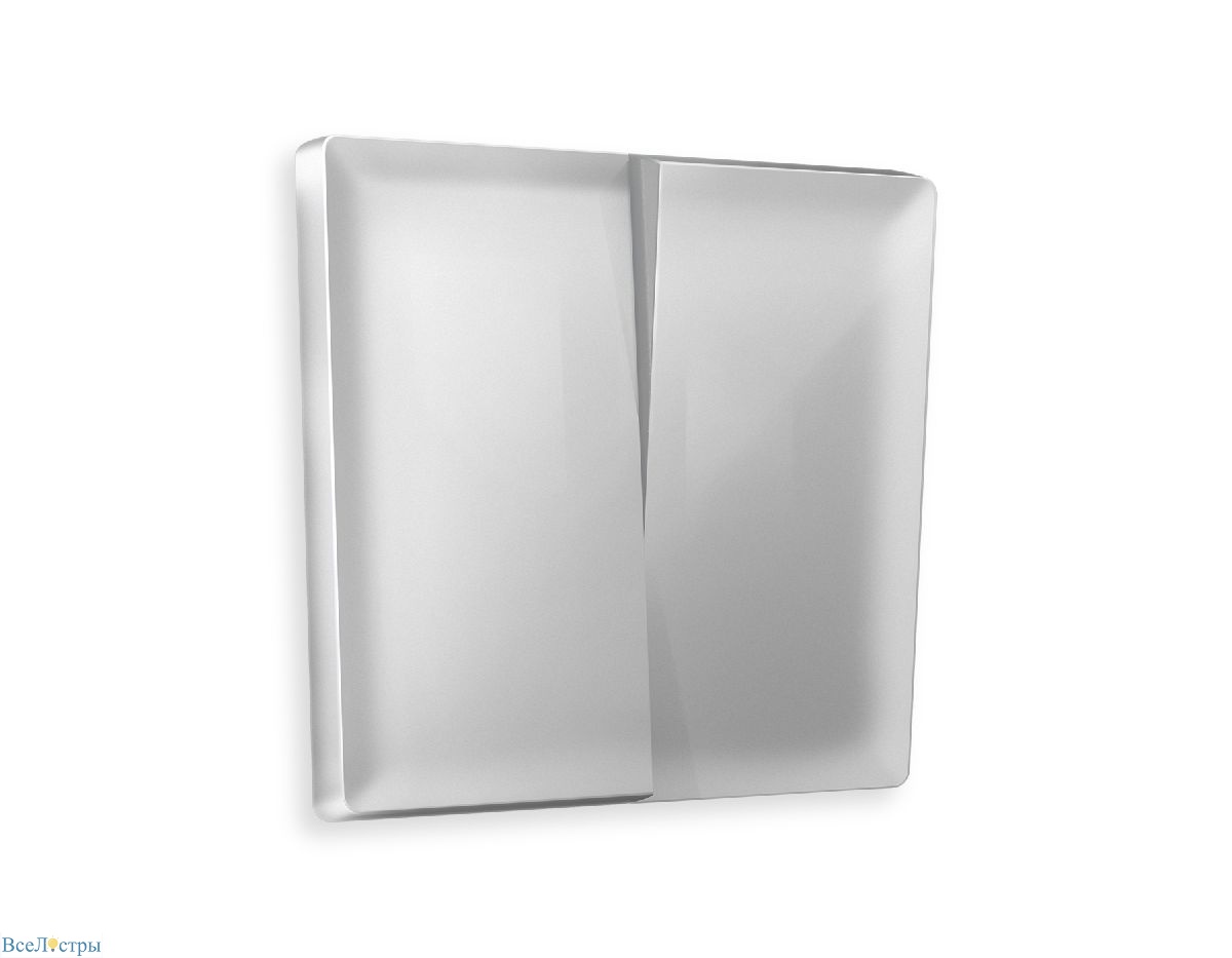 лицевая панель для выключателя двухклавишного ambrella volt alfa ap4030