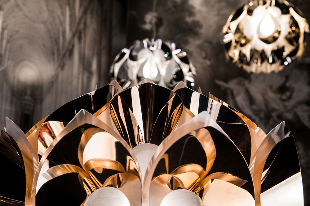 люстра flora small copper slamp