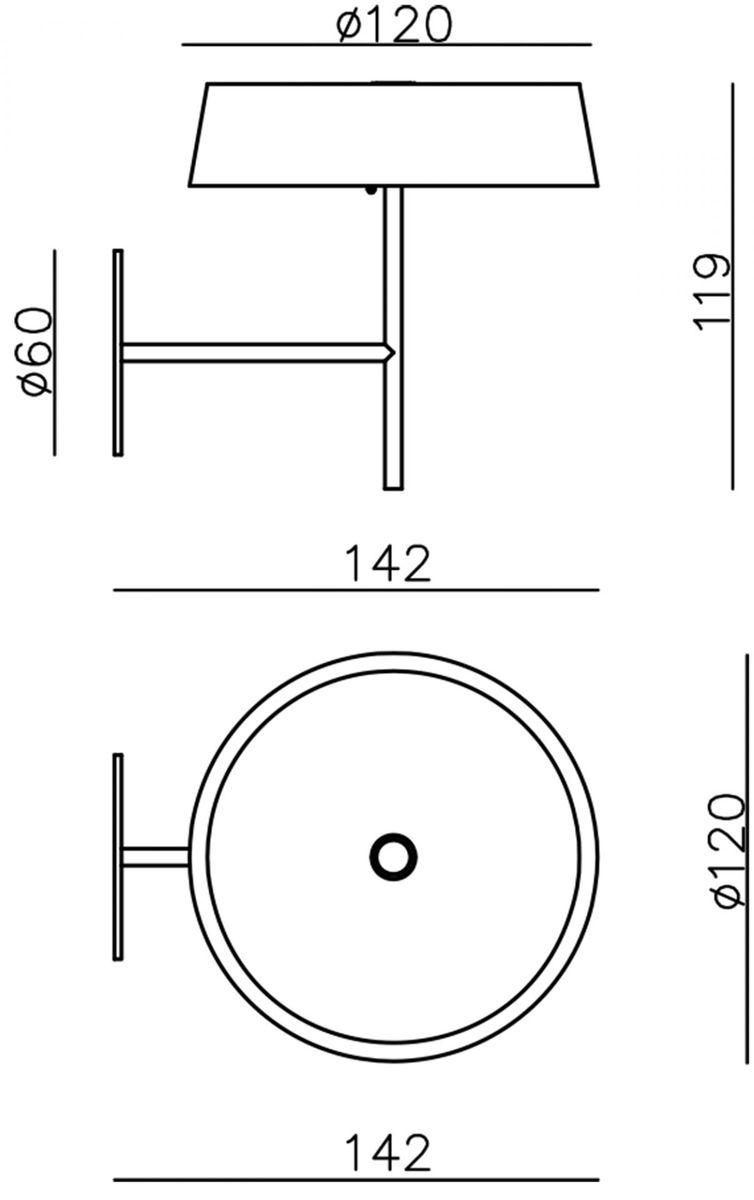 основа для бра deko-light miram 930623