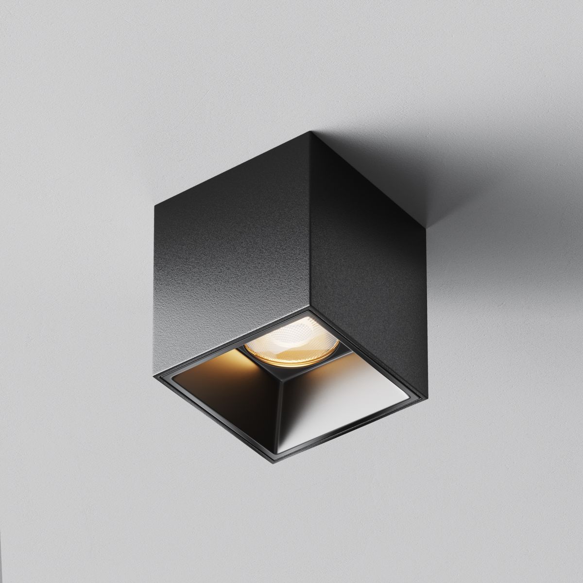 накладной светильник maytoni alfa led c064cl-5w2.7k-sq-b