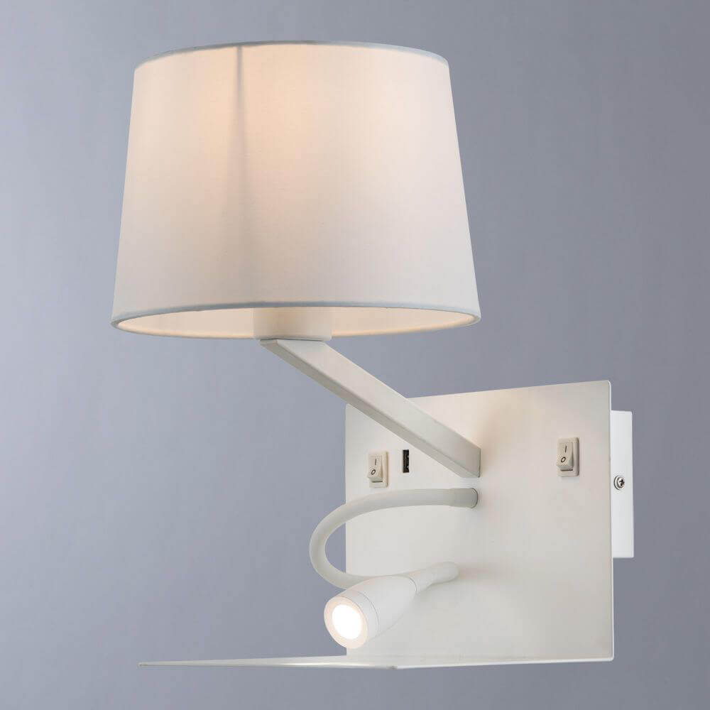 бра arte lamp ibis a1056ap-2wh