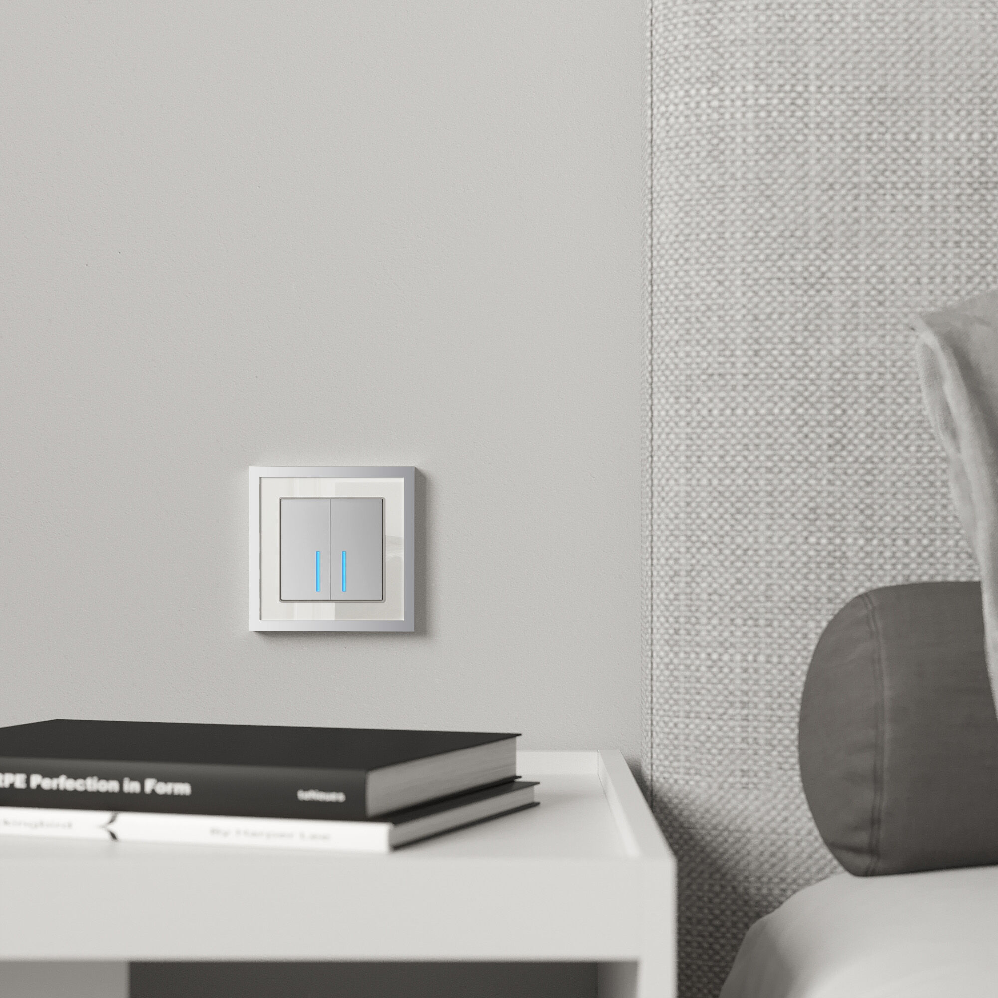 рамка на 1 пост werkel baguette белый-серебро 4690389185724 w0012850 a060227