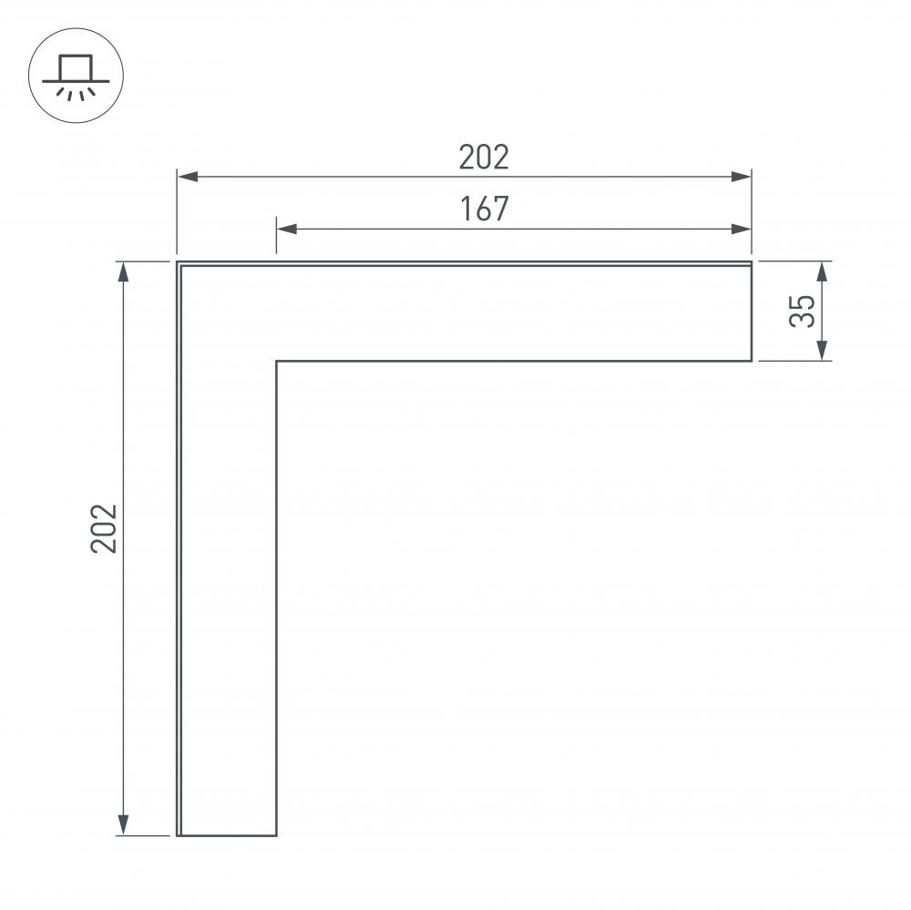 соединитель профиля arlight sl-linia 030125