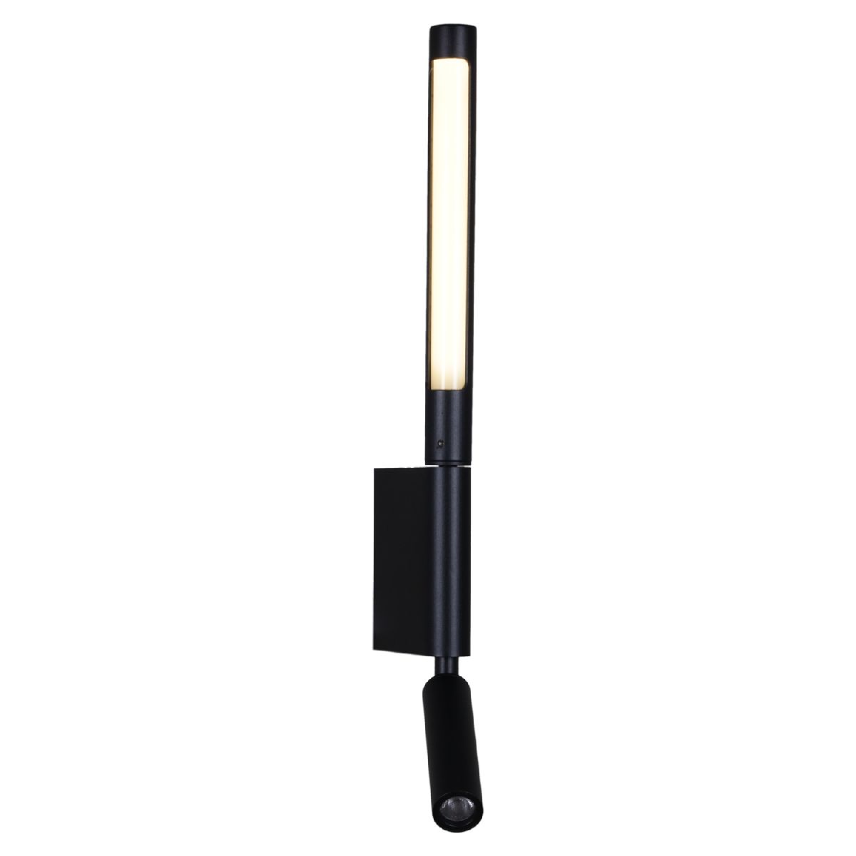 настенный светильник reluce 86209-9.2-001kt led3w+6w bk