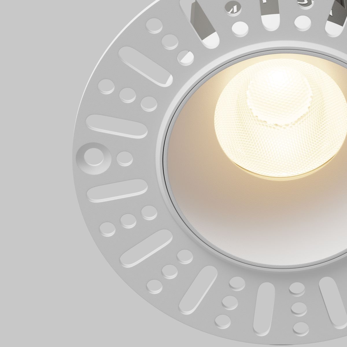 встраиваемый светильник maytoni technical dip dl119-10w-3k-trs-w