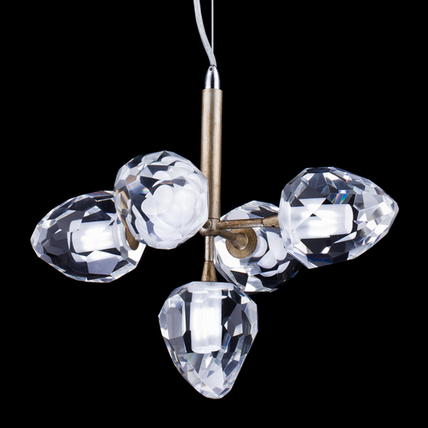 подвесная люстра delight collection on the rocks p68038m-5 gold
