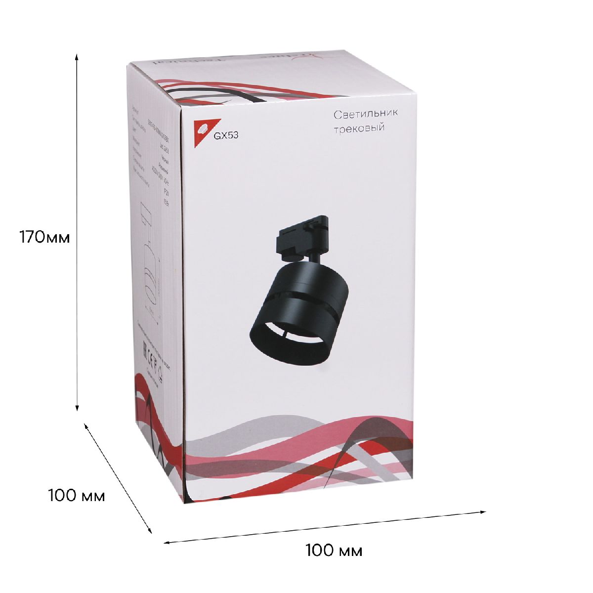 трековый однофазный светильник reluce 53017-9.3-001mn gx53 bk