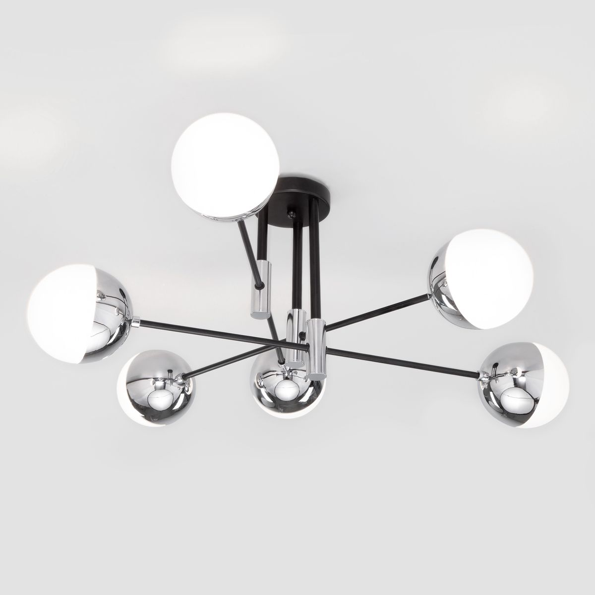 потолочная люстра eurosvet nuvola 70129/6 хром smart a057081