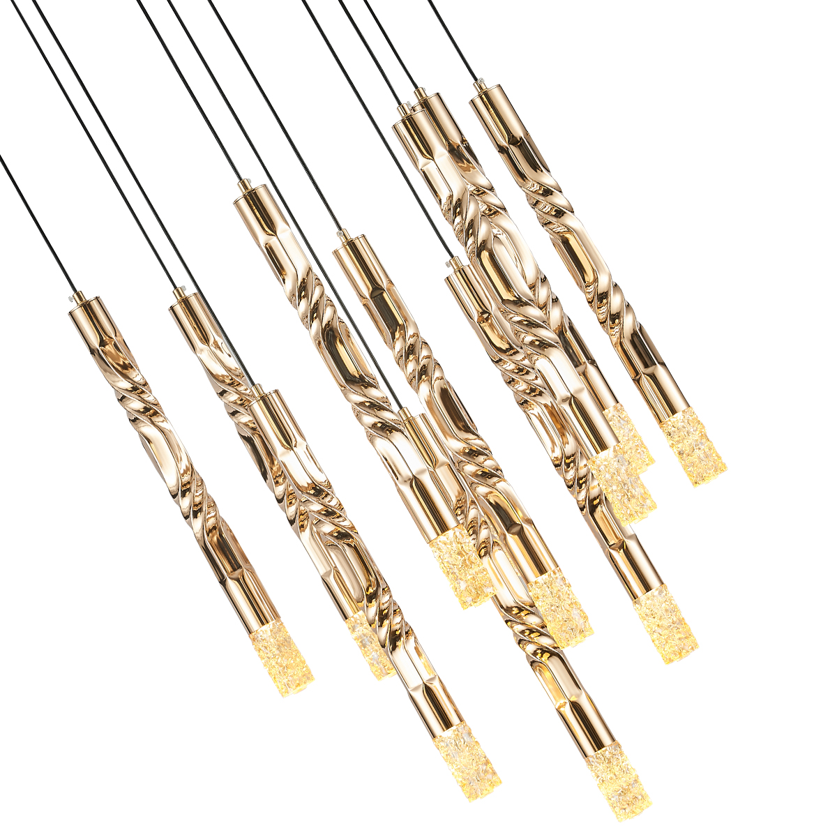 подвесная люстра delight collection om2365-f10 gold