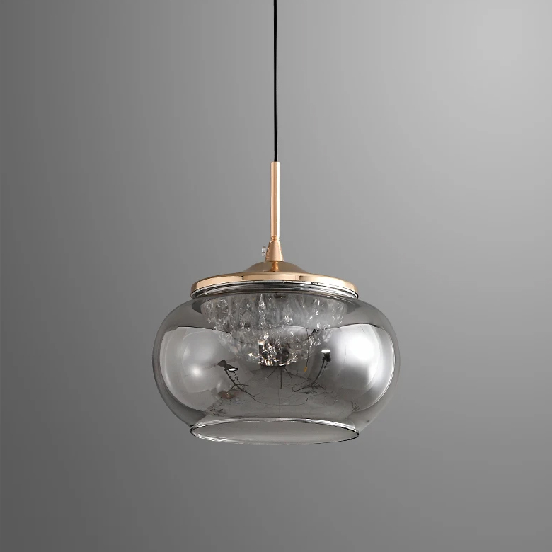 подвесной светильник delight collection mt9128-1h gold/smoke