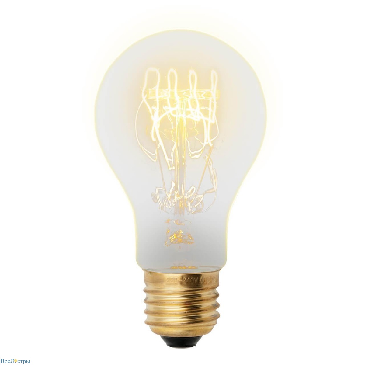 лампа накаливания uniel e27 60w золотистая il-v-a60-60/golden/e27 sw01 ul-00000476