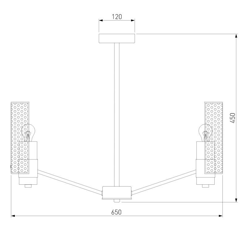 люстра на штанге eurosvet grino 70139/6 латунь