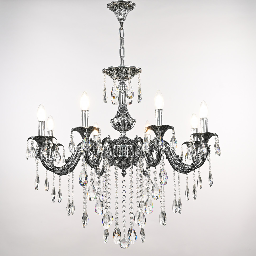 подвесная люстра bohemia ivele crystal al79101/8/250 b nb