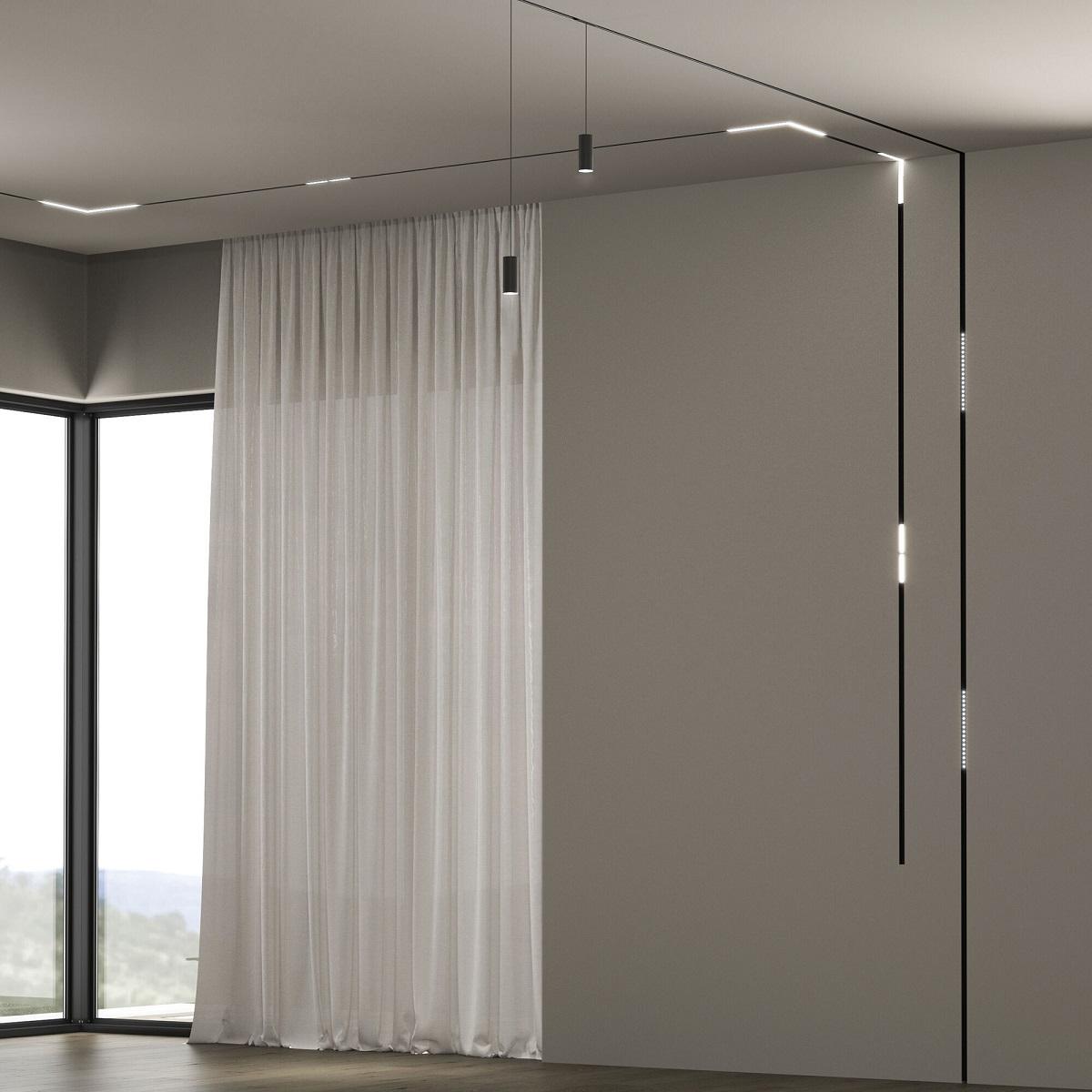 трековый подвесной светодиодный светильник elektrostandard slim magnetic amend 85519/01 черный a063426