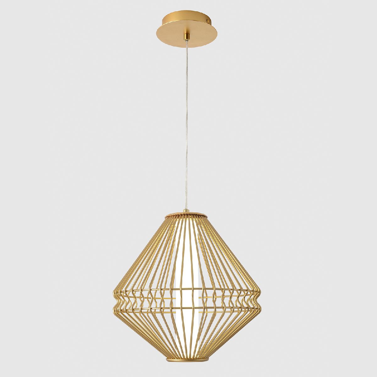 подвесной светильник crystal lux cuadra sp15w led gold